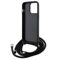 telefono deklas karl lagerfeld - Karl Lagerfeld "KLHCP15XSAKCPSK Crossbody Karl & Choupette iPhone 15 Pro Max" Black - 3 nuotrauka