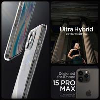 spigen iphone 15 - Spigen Crystal Hybrid, crystal dėklas telefonui skaidrus - Apple iPhone 15 Pro Max - 12 nuotrauka