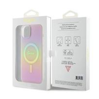 iphone 15 plus magsafe deklas - Guess "IML Iridescent MagSafe iPhone 15 Plus" Pink - 2 nuotrauka