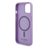 apple iphone 6 - Guess "GUHMP15SPSAHMCU Hardcase Saffiano MagSafe iPhone 15" Purple - 3 nuotrauka