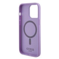 deklas iphone 15 pro guess - Guess "GUHMP15XPSAHMCU Saffiano MagSafe iPhone 15 Pro Max" Purple - 3 nuotrauka