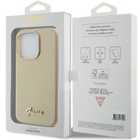 apple iphone 6 - Guess "Glitter Glossy Script iPhone 15 Pro" Light Gold - 2 nuotrauka