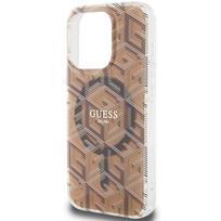 deklas iphone 15 pro guess - Guess "GUHMP15LH4STW IML 4G MagSafe Case iPhone 15 Pro" Brown - 4 nuotrauka