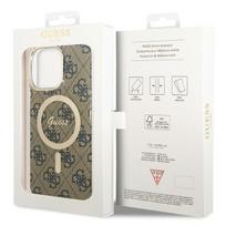 deklas iphone 15 pro guess - Guess "GUHMP15XH4STW IML 4G MagSafe Case for iPhone 15 Pro Max" Brown - 2 nuotrauka