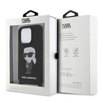 karl lagerfeld ikonik - Karl Lagerfeld "Crossbody Silicone Ikonik iPhone 15 Pro Max" Black - 2 nuotrauka