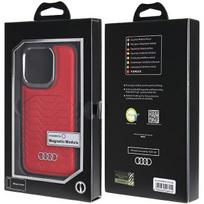 iphone 14 apple leather case magsafe - Audi Synthetic Leather case with MagSafe for iPhone 14 Pro - red - 2 nuotrauka