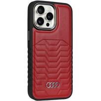 iphone 14 apple leather case magsafe - Audi Synthetic Leather case with MagSafe for iPhone 14 Pro - red - 3 nuotrauka