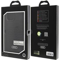 iphone 14 apple leather case magsafe - Audi Synthetic Leather Case with MagSafe for iPhone 15 Plus / 14 Plus - Black - 2 nuotrauka