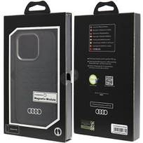 iphone 15 pro telefonai - Audi Synthetic Leather case with MagSafe for iPhone 15 Pro - black - 3 nuotrauka
