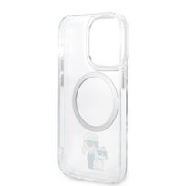 deklas apple iphone 14 - Apple iPhone 14 Pro Karl Lagerfeld dėklas IML NFT Karl&Choupette Magsafe (KLHMP14LHNKCIT) skaidrus - 3 nuotrauka