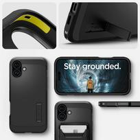 magsafe stovas - Spigen Tough Armor MAG iPhone 16 MagSafe black ACS0821 - 3 nuotrauka