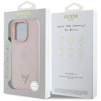 apple iphone 16 pink - GUESS Grained Hot Stamp Peony Triangle Logo MagSafe Case for Apple iPhone 16 Pro - Rožinis (Pink) - 2 nuotrauka