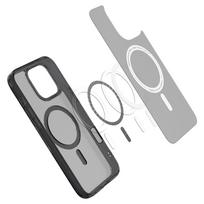 spigen hybrid t - Spigen ULTRA HYBRID "T" MAGSAFE IPHONE 16 PRO FROST BLACK - 6 nuotrauka