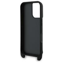 iphone deklas - Karl Lagerfeld "Saffiano Karl and Choupette Metal Pin CBDY Strap iPhone 16" Black - 3 nuotrauka