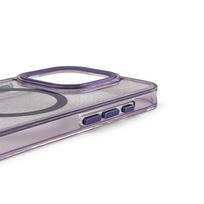 samsung galaxy s24 fe deklas - Wozinsky Glitter MagSafe Case for Samsung Galaxy S24 FE - Violetinis su blizgučiais (Purple with Glitter) - 6 nuotrauka