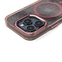samsung galaxy s24 fe deklas - Wozinsky Glitter Case with MagSafe for Samsung Galaxy S24 FE - Rožinis su blizgučiais (Pink with Glitter) - 5 nuotrauka