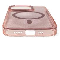 samsung galaxy s24 fe deklas - Wozinsky Glitter Case with MagSafe for Samsung Galaxy S24 FE - Rožinis su blizgučiais (Pink with Glitter) - 6 nuotrauka