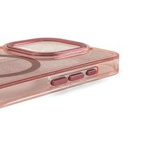 samsung galaxy s24 fe deklas - Wozinsky Glitter Case with MagSafe for Samsung Galaxy S24 FE - Rožinis su blizgučiais (Pink with Glitter) - 7 nuotrauka