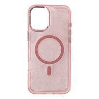 samsung galaxy s24 fe deklas - Wozinsky Glitter Case with MagSafe for Samsung Galaxy S24 FE - Rožinis su blizgučiais (Pink with Glitter) - 8 nuotrauka