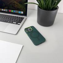 samsung galaxy s24 fe deklas - Wozinsky Skystas Silikoninis Dėklas MagSafe Samsung Galaxy S24 FE - Žalias (Green) - 2 nuotrauka
