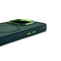 samsung galaxy s24 fe deklas - Wozinsky Skystas Silikoninis Dėklas MagSafe Samsung Galaxy S24 FE - Žalias (Green) - 5 nuotrauka