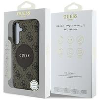 samsung galaxy s25 plus deklas - Guess "4G Round Patch Classic Logo MagSafe Case Galaxy S25 Plus" Brown - 2 nuotrauka