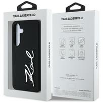 case silicone samsung s25 - Karl Lagerfeld "Lagerfeld Silicone Metal Signature Logo Galaxy S25" Black - 2 nuotrauka