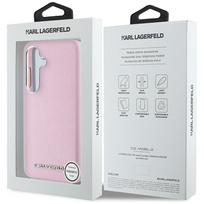 samsung galaxy s25 plus deklas - Karl Lagerfeld "Full Wrapped Elongated Metal Logo MagSafe Galaxy S25 Plus" Pink - 2 nuotrauka