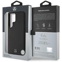 magsafe s25 ultra - Mercedes "Leather Debossed Lines MagSafe Galaxy S25 Ultra" Black - 2 nuotrauka