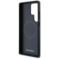magsafe s25 ultra - Mercedes "Leather Debossed Lines MagSafe Galaxy S25 Ultra" Black - 3 nuotrauka