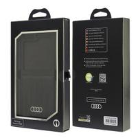 z flip6 - Audi "Synthetic Leather MagSafe Galaxy Z Flip 6" Black - 3 nuotrauka