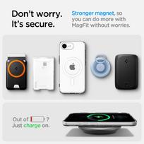 apple 17e - Spigen Liquid Crystal MagSafe Dėklas Apple iPhone 16e - Skaidrus (Clear) - 4 nuotrauka