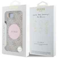 apple 17e - Guess 4G Circle Classic Logo MagSafe dėklas iPhone 16e - Rožinis (Pink) - 2 nuotrauka