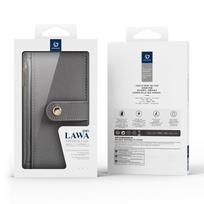 telefono pinigine iphone - Dux Ducis Lawa odinis dėklas skirtas Apple iPhone 16 Pro Max su nuimama magnetine pinigine - Pilkas (Gray) - 2 nuotrauka