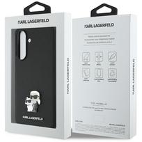 samsung galaxy a36 deklas - Karl Lagerfeld Saffiano Dėklas su K&C Metaliniu Logotipu, skirtas Samsung Galaxy A36 - Juodas (Black) - 2 nuotrauka