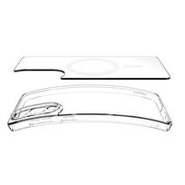 casio - Spigen Ultra Hybrid Mag dėklas su MagSafe Samsung Galaxy S25 Edge Skaidrus (Clear) - 4 nuotrauka