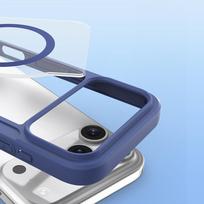 iphone 17 pro max deklas melynas - Dėklas Dux Ducis Skin X Pro skirtas Apple iPhone 17 Pro Max, suderinmas su MagSafe – mėlynos spalvos - 5 nuotrauka