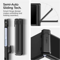z flip6 - Spigen "Tough Armor Pro MagSafe Case for Samsung Galaxy Z Flip 7 FE" Juodas (Black) - 6 nuotrauka