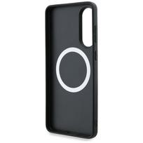 samsung galaxy s25 black - BMW Leather Oversized Stripes MagSafe Dėklas Samsung Galaxy S25 Edge Juodas (Black) - 3 nuotrauka