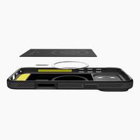 iphone 15 pro telefonai - Spigen Rugged Armor MagSafe dėklas Apple iPhone 17 Pro - Matinis Juodas (Matte Black) - 2 nuotrauka