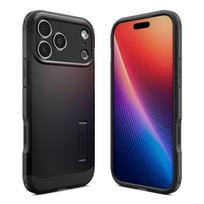 iphone telefonai - Spigen Tough Armor "T" MagSafe dėklas skirtas Apple iPhone 17 Pro Max - Juodas (Black) - 4 nuotrauka