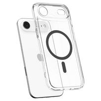 iphone air spigen - Spigen Ultra Hybrid MagSafe dėklas iPhone 17 Air - Skaidrus pilkas - 4 nuotrauka