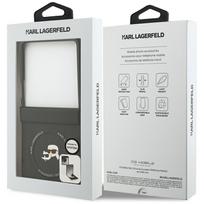 flip 7 deklas - Karl Lagerfeld Karl&Choupette Pins MagSafe dėklas skirtas Samsung Galaxy Z Flip 7 - Juodas (Black) - 2 nuotrauka