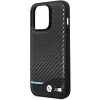 iphone 13 pro max deklai - BMW "Leather Carbon iPhone 13 Pro Max" Black - 4 nuotrauka