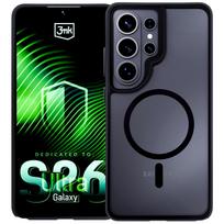 s26 ultra deklas - Dėklas 3mk Satin Armor MagCase, skirtas Samsung Galaxy S26 Ultra - permatomas Juodas - 4 nuotrauka