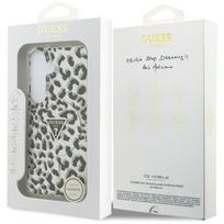 magsafe - Guess IML leopardo rašto trikampio formos „MagSafe“ dėklas, skirtas „Samsung Galaxy S26“, juodas - 2 nuotrauka