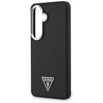 fiksuoto telefonas - Guess fiksuotas blizgučių trikampio formos „MagSafe“ dėklas, skirtas „Samsung Galaxy S26“, juodas - 4 nuotrauka