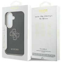 samsung galaxy s26 plus - Guess PU 4G Resin Metal Logo dėklas skirtas Samsung Galaxy S26+ juodos spalvos - 2 nuotrauka