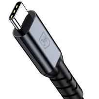 m n - 3mk Hyper Cable N-SERIES Thunderbolt 4 USB-C / USB-C 1m 48V/5A 40Gb/s 240W 8K60Hz Juodas (Black) - 4 nuotrauka