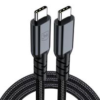 m n - 3mk Hyper Cable N-SERIES Thunderbolt 4 USB-C / USB-C 1m 48V/5A 40Gb/s 240W 8K60Hz Juodas (Black) - 6 nuotrauka